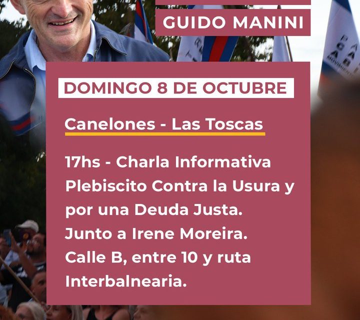 Este domingo 8 de octubre: ¿en dónde estarán juntos Guido Manini Ríos e Irene Moreira?