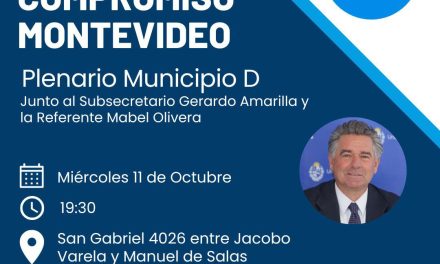 Actividad barrial de la Lista 151 en Montevideo con presencia de Gerardo Amarilla
