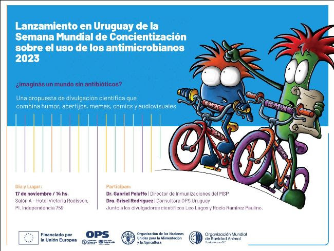 Lanzamiento en Uruguay de la Semana Mundial de Concientización sobre el uso de los antimicrobianos 2023