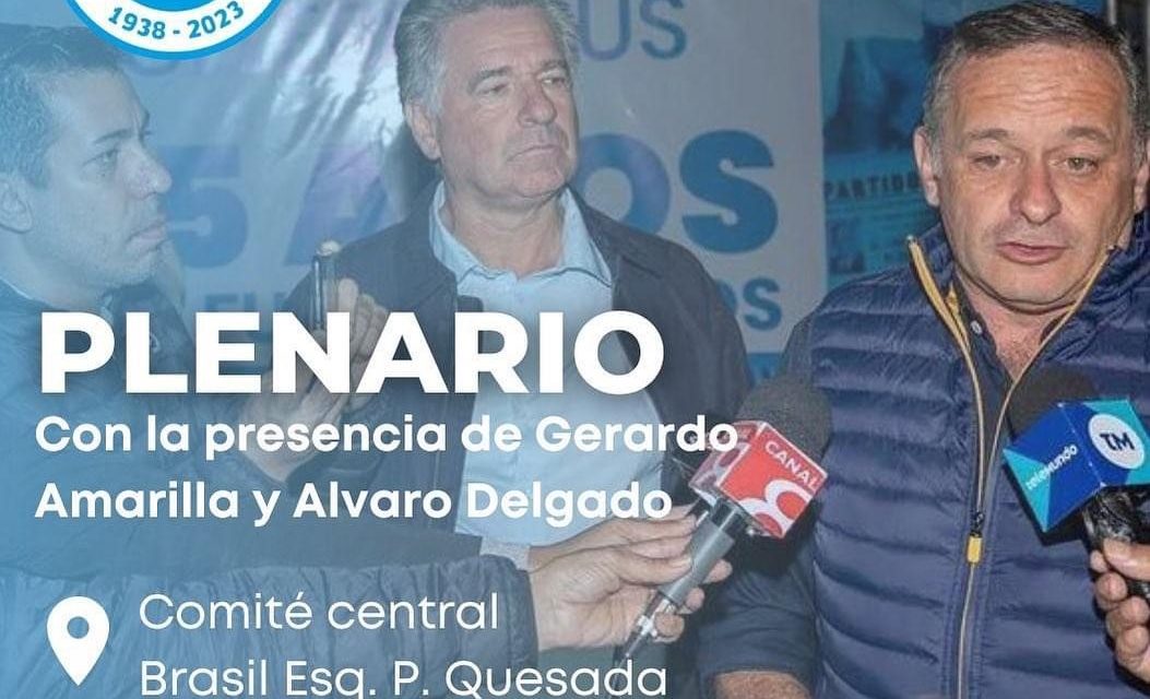 Álvaro Delgado recorre obras sociales en Rivera y participa en Plenario de la Lista 15