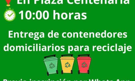 Entrega de contenedores domiciliarios para reciclaje: ¿dónde se hará?