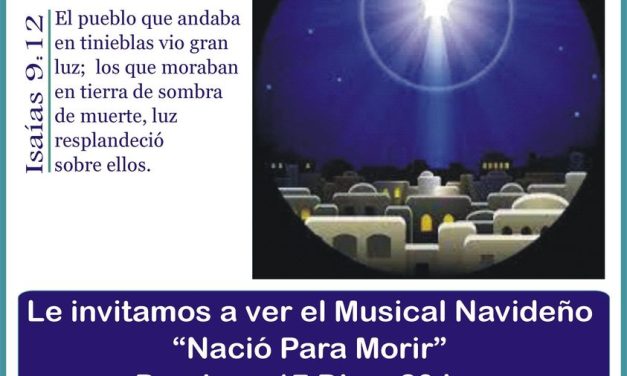 Obra musical navideña en Iglesia Evangélica Bautista del Cerrito
