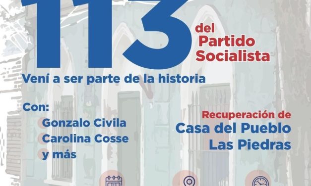 Acto central del Partido Socialista por sus 113º aniversario