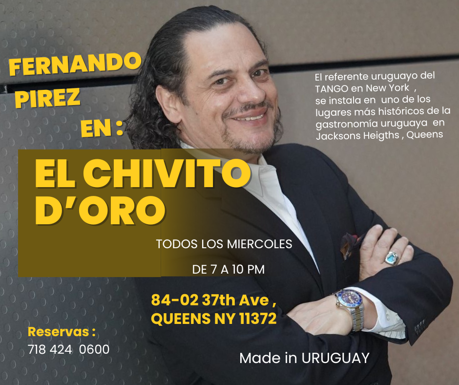 Fernando Pirez en el Chivito D'Oro Sociedad Uruguaya