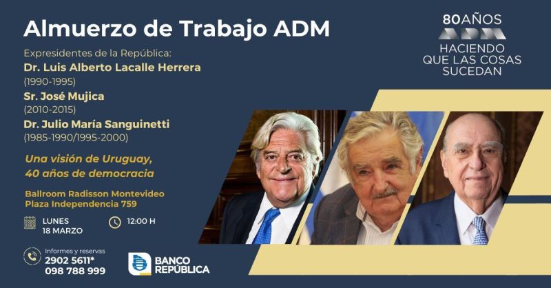 Exponen Luis Alberto Lacalle Herrera, José Mujica y Julio María Sanguinetti: ¿dónde será?