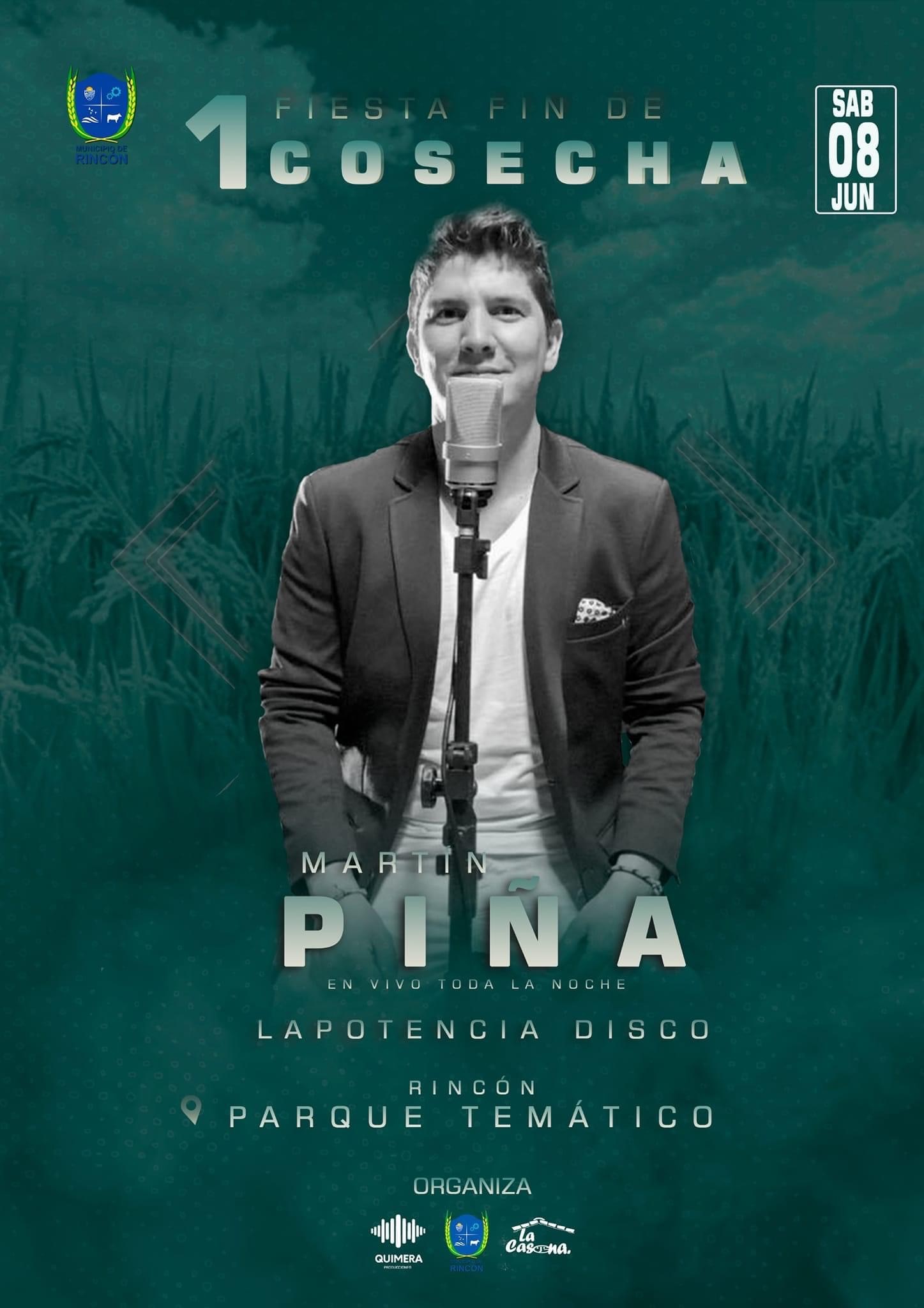 Martín Piña en la Fiesta de fin de Cosecha: ¿Dónde y cuándo será ...
