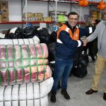 Intendencia de Rivera con apoyo de la Asociación de Free Shop donó 1000 frazadas a Rio Grande do Sul