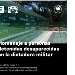 IM: Homenaje a personas detenidas desaparecidas en la dictadura militar
